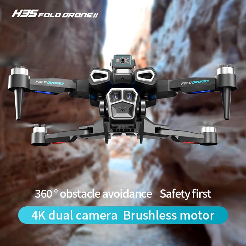 360° Smart Obstacle Avoidance Drone,Automatic Follow-up Shooting Drone,Brushless Motor Drone
