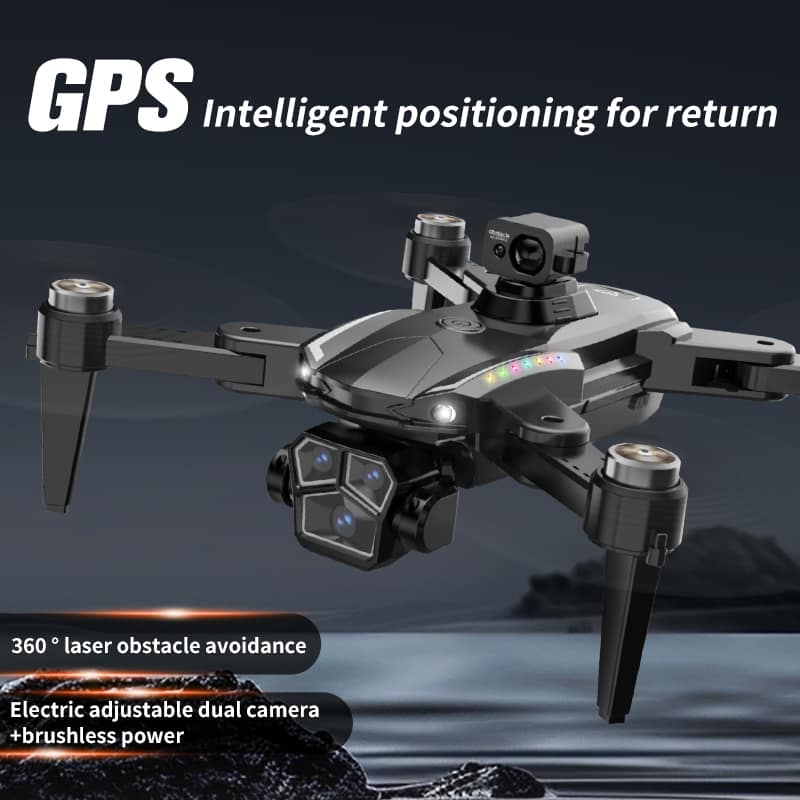 Drone 8K Dual Camera,360° Obstacle Avoidance Drone,Auto Return Home Drone