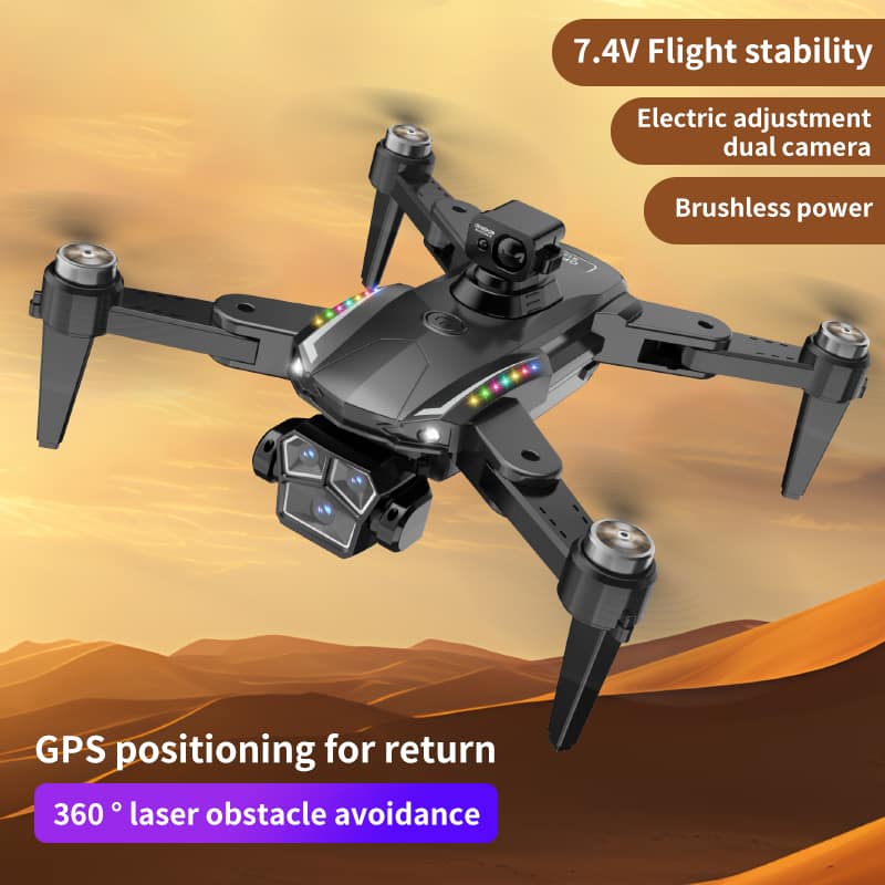 Drone 8K Dual Camera,360° Obstacle Avoidance Drone,Auto Return Home Drone