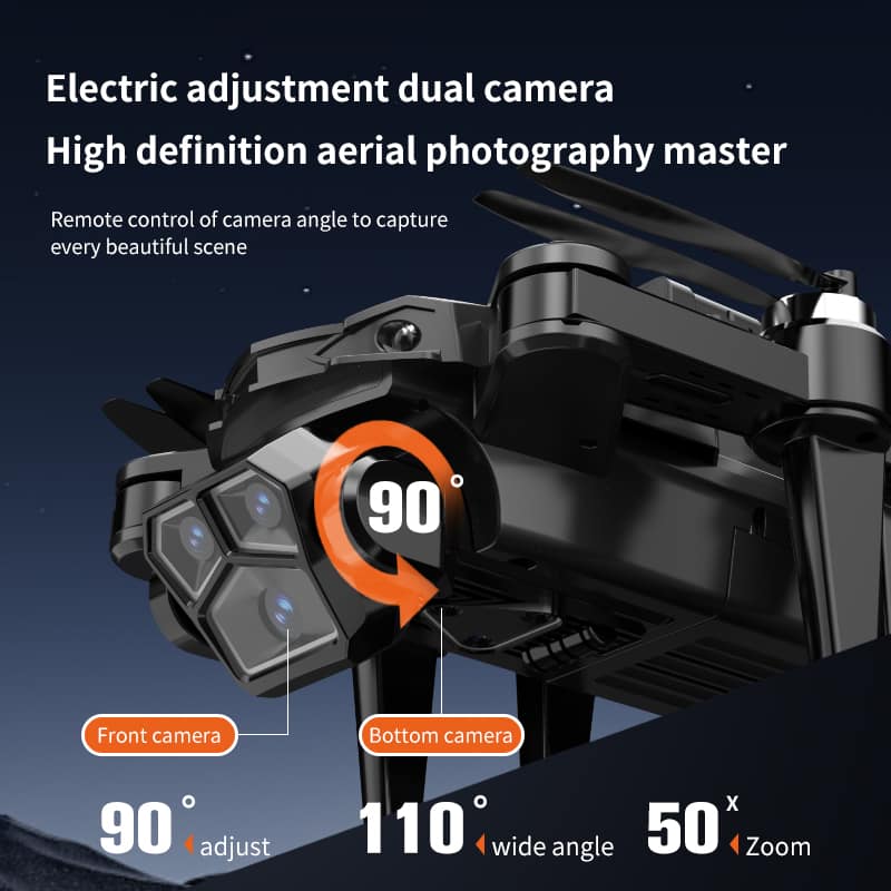 Drone 8K Dual Camera,360° Obstacle Avoidance Drone,Auto Return Home Drone