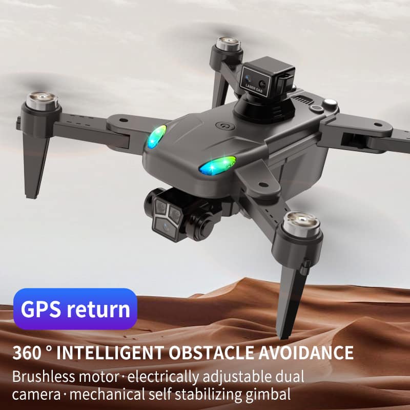 Drone 8K Dual Camera,Intelligent Obstacle Avoidance Drone,GPS Positioning Automatic Return,Quadcopter,Mechanical Gimbal Drone