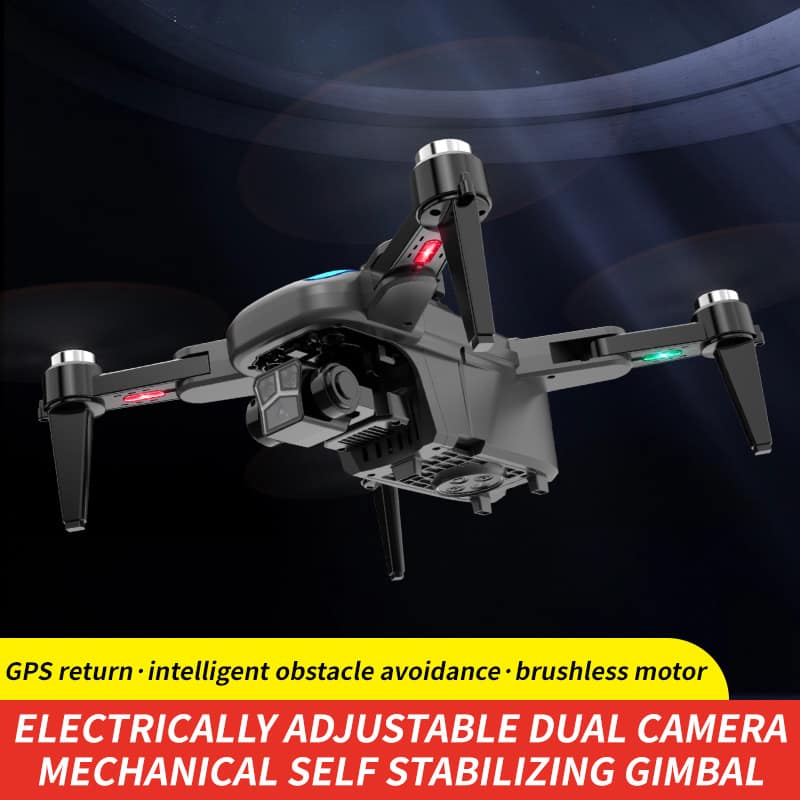 Drone 8K Dual Camera,Intelligent Obstacle Avoidance Drone,GPS Positioning Automatic Return,Quadcopter,Mechanical Gimbal Drone