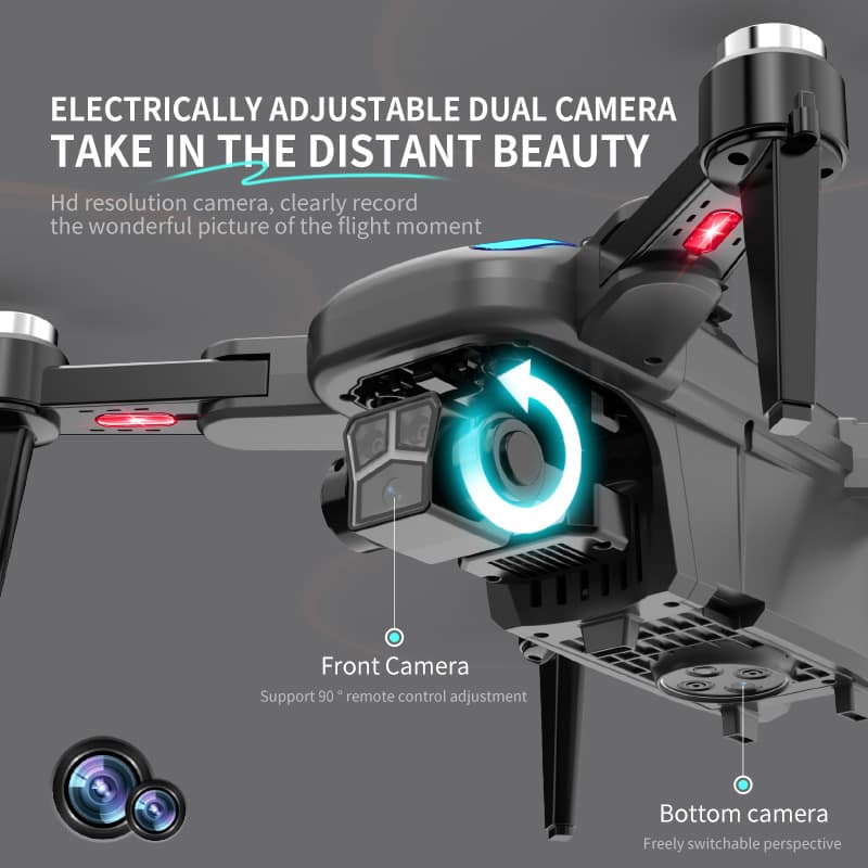 Drone 8K Dual Camera,Intelligent Obstacle Avoidance Drone,GPS Positioning Automatic Return,Quadcopter,Mechanical Gimbal Drone