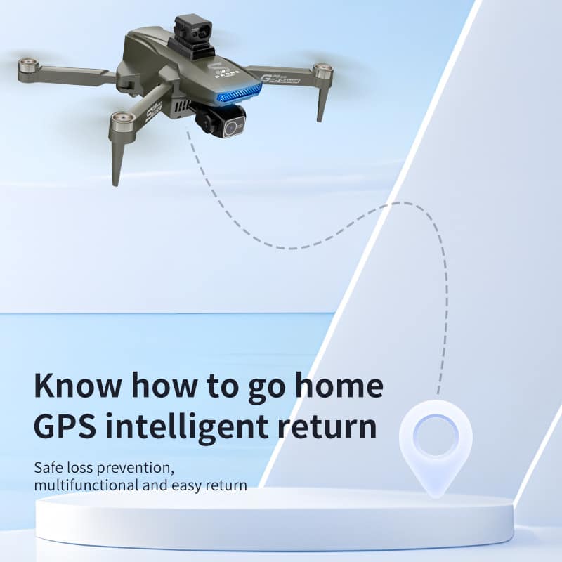Drone HD Dual Camera,GPS Obstacle Avoidance Drone,GPS Brushless Positioning,30 Mins Flight Time