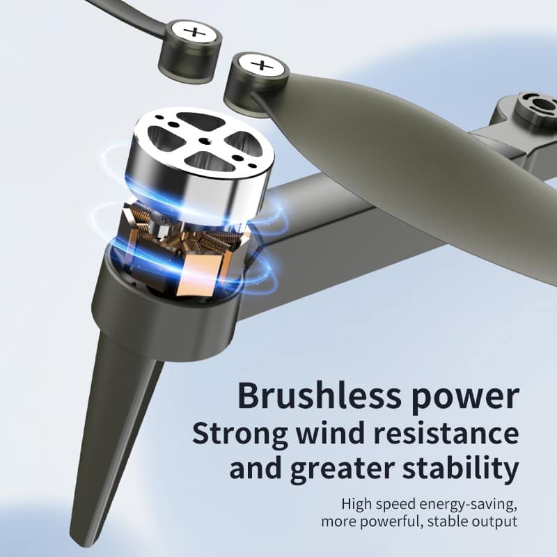 Drone HD Dual Camera,GPS Obstacle Avoidance Drone,GPS Brushless Positioning,30 Mins Flight Time